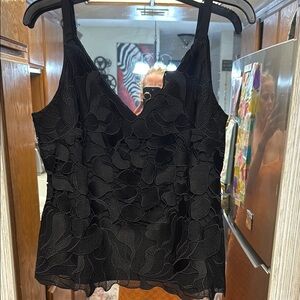 New Elegant Black Lace Women's Top